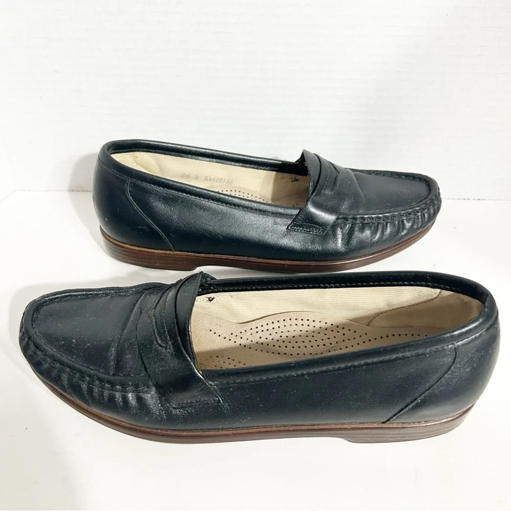 SAS Tripad Leather Slip On Penny Loafers Comfort Shoes Penny Slot Size 8.5 N